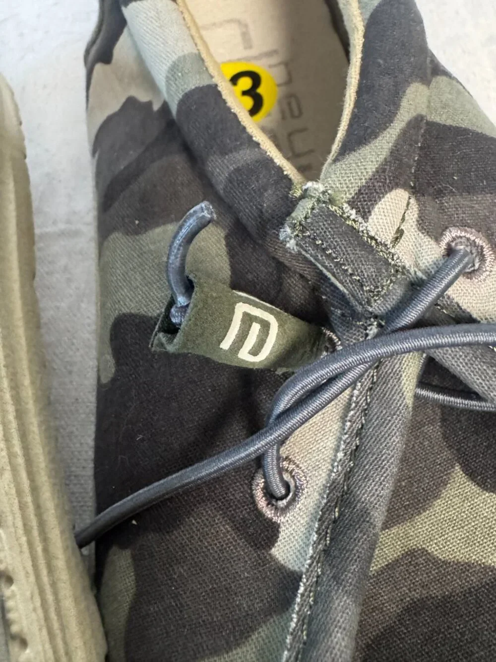 Mens 13 Hey Dude Wally Camo Camouflage Slip On Shoes Black Gray Green Boat Shoes